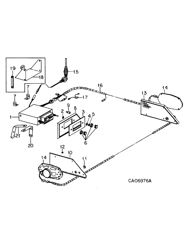 Схема запчастей Case IH 986 - (08-25) - ELECTRICAL, AM/FM CASSETTE RADIO (06) - ELECTRICAL