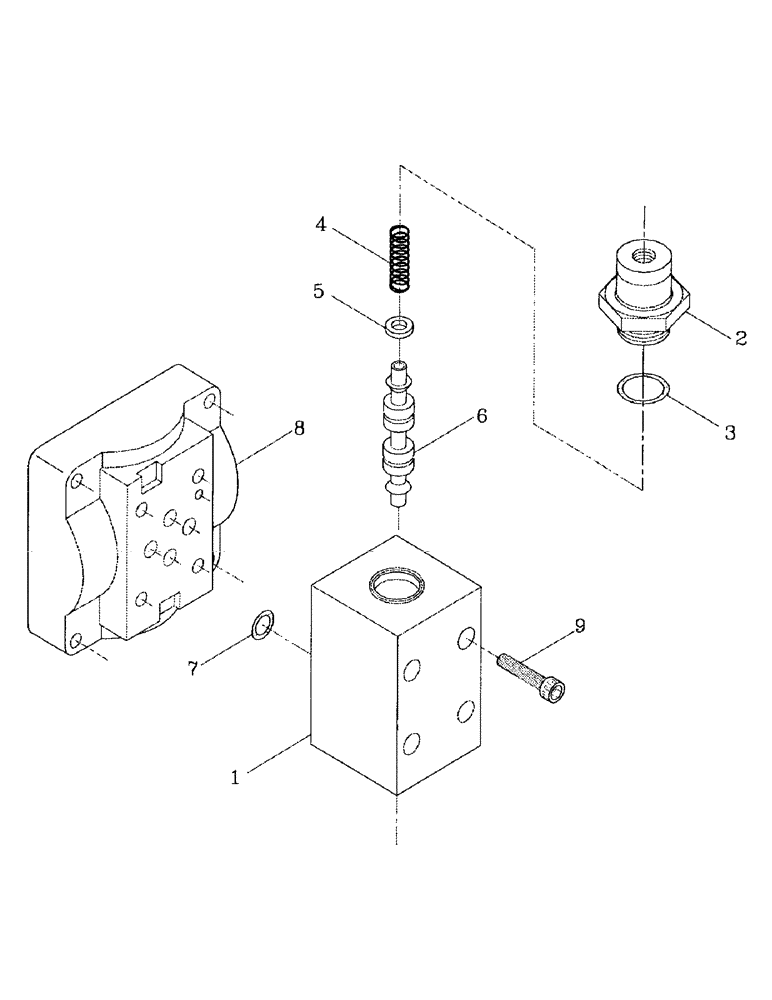 Схема запчастей Case IH 7700 - (B05-23) - HYDRAULIC VALVE, CHOPPER PILOT Hydraulic Components & Circuits
