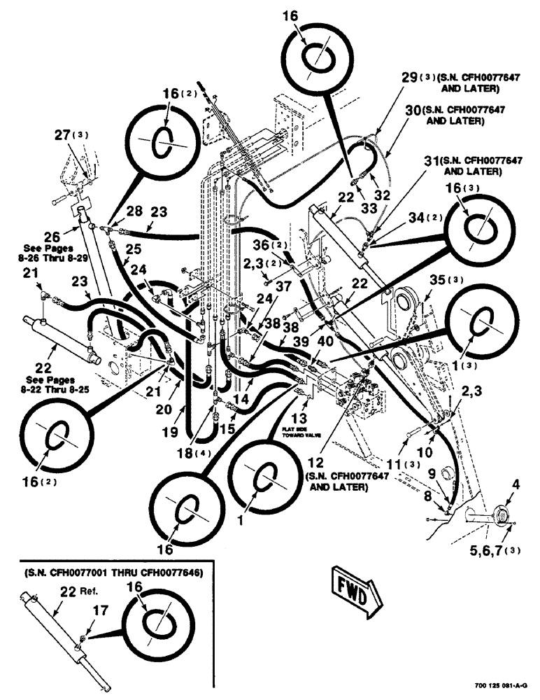 Схема запчастей Case IH 8465 - (8-20) - HYDRAULIC ASSEMBLY, RIGHT (07) - HYDRAULICS