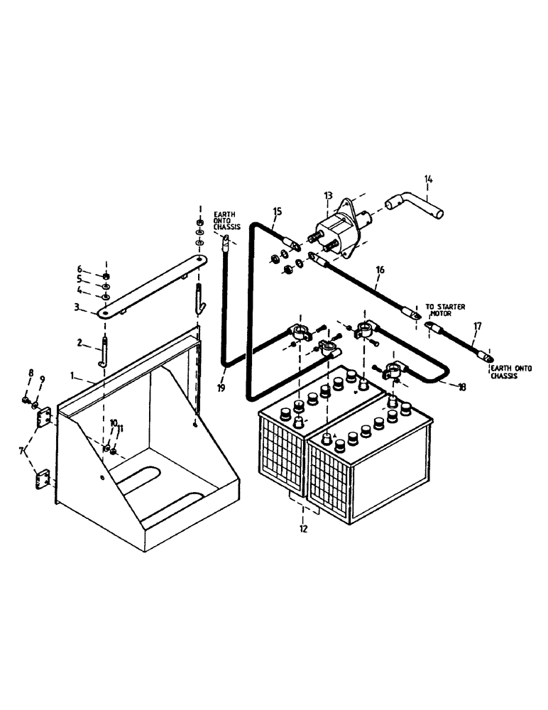 Схема запчастей Case IH 7000 - (A05-02) - MAINFRAME, BATTERY Mainframe & Functioning Components