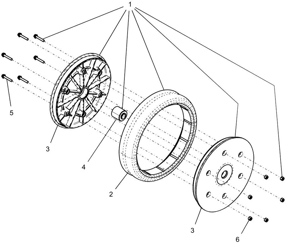 Схема запчастей Case IH 1250 - (75.110.48) - LIQUID FERTILIZER COULTER WHEEL 87628246 (75) - SOIL PREPARATION