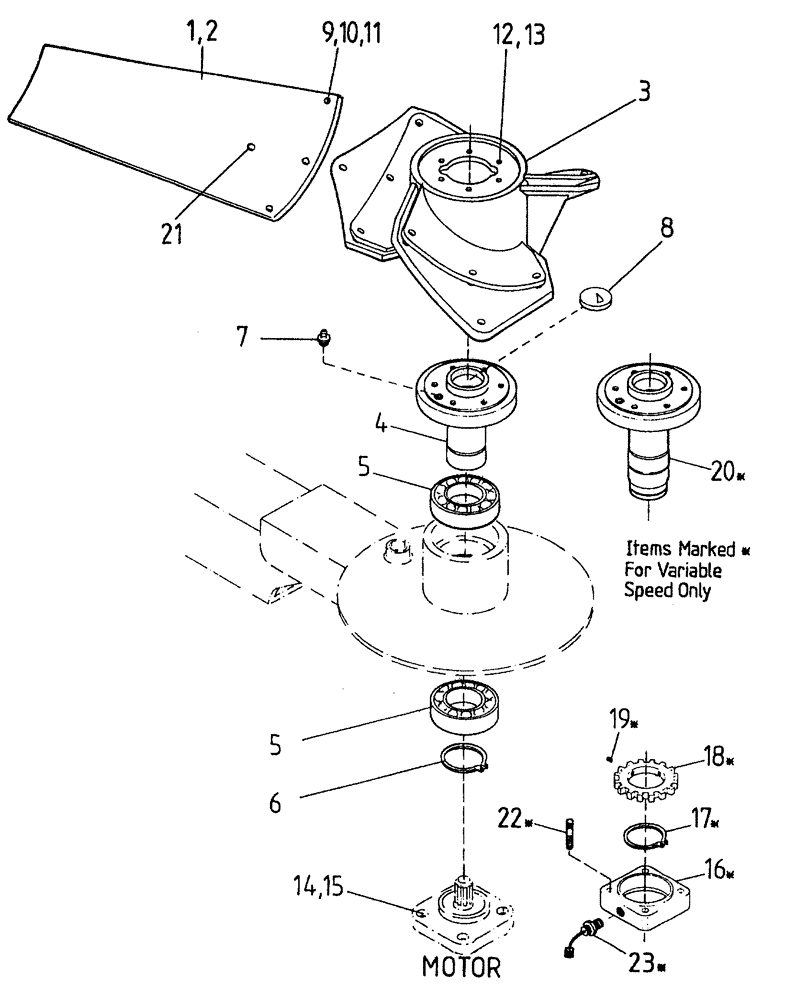 Схема запчастей Case IH 7700 - (A03[00A]) - EXTRACTOR FANS (PRIMARY/SECONDARY) Mainframe & Functioning Components