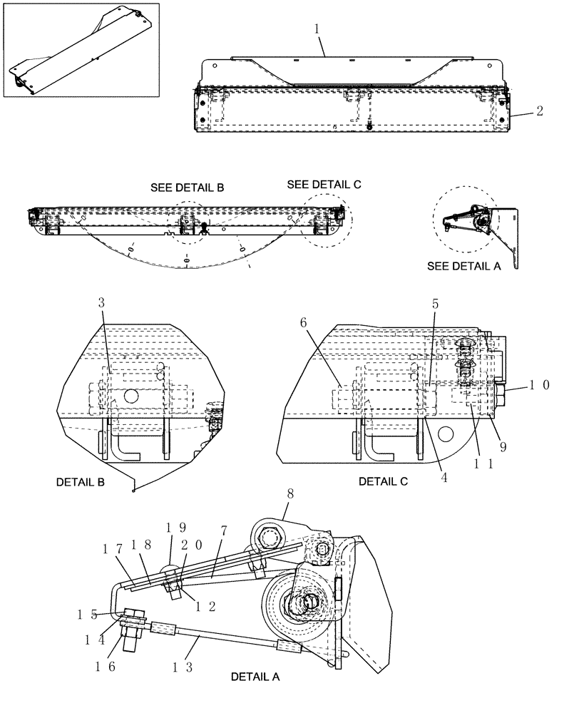 Схема запчастей Case IH AFX8010 - (K.40.C.52.74) - FEEDPLATE K - Crop Processing
