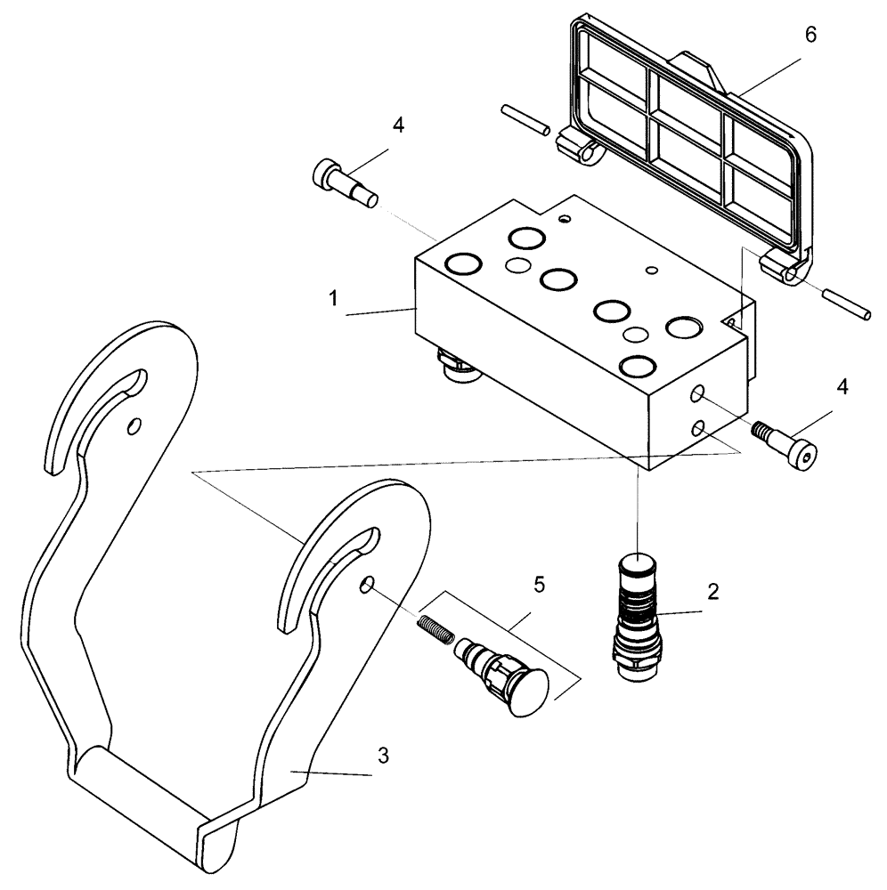 Схема запчастей Case IH L780 PRO - (35.310.AP[07]) - 6 COUPLER - LOWER (35) - HYDRAULIC SYSTEMS