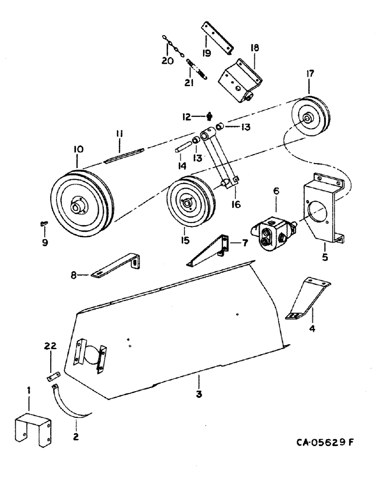 Схема запчастей Case IH 1460 - (10-59) - HYDRAULICS, HYDRAULIC REEL DRIVE, WITHOUT ROCK TRAP OR FEEDER REVERSER, SEPARATOR PARTS (07) - HYDRAULICS