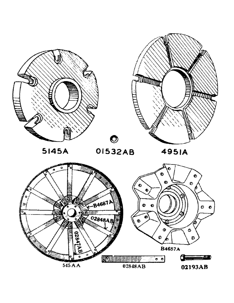 Схема запчастей Case IH DC-SERIES - (075[A]) - STEEL REAR WHEELS FOR "DC" - "DH" TRACTORS (06) - POWER TRAIN