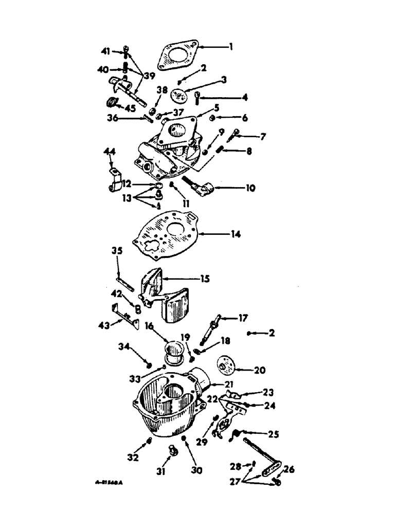 Схема запчастей Case IH C-153 - (E-27) - CARBURETOR, MARVEL-SCHEBLER MODEL TSX 896 