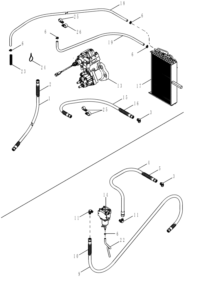 Схема запчастей Case IH MX305 - (03-09) - FUEL LINES (03) - FUEL SYSTEM
