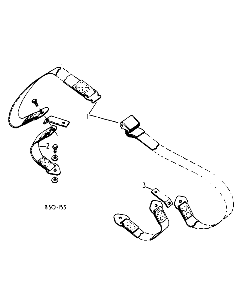 Схема запчастей Case IH 584 - (13-17) - SEAT BELT (05) - SUPERSTRUCTURE