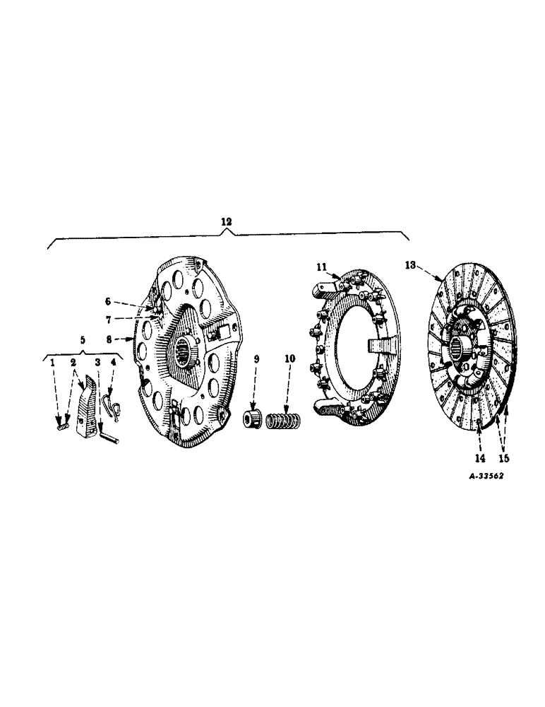 Схема запчастей Case IH SUPER M - (234) - CHASSIS, CLUTCH, ROCKFORD, FOR TRACTORS 60001 UP (12) - CHASSIS