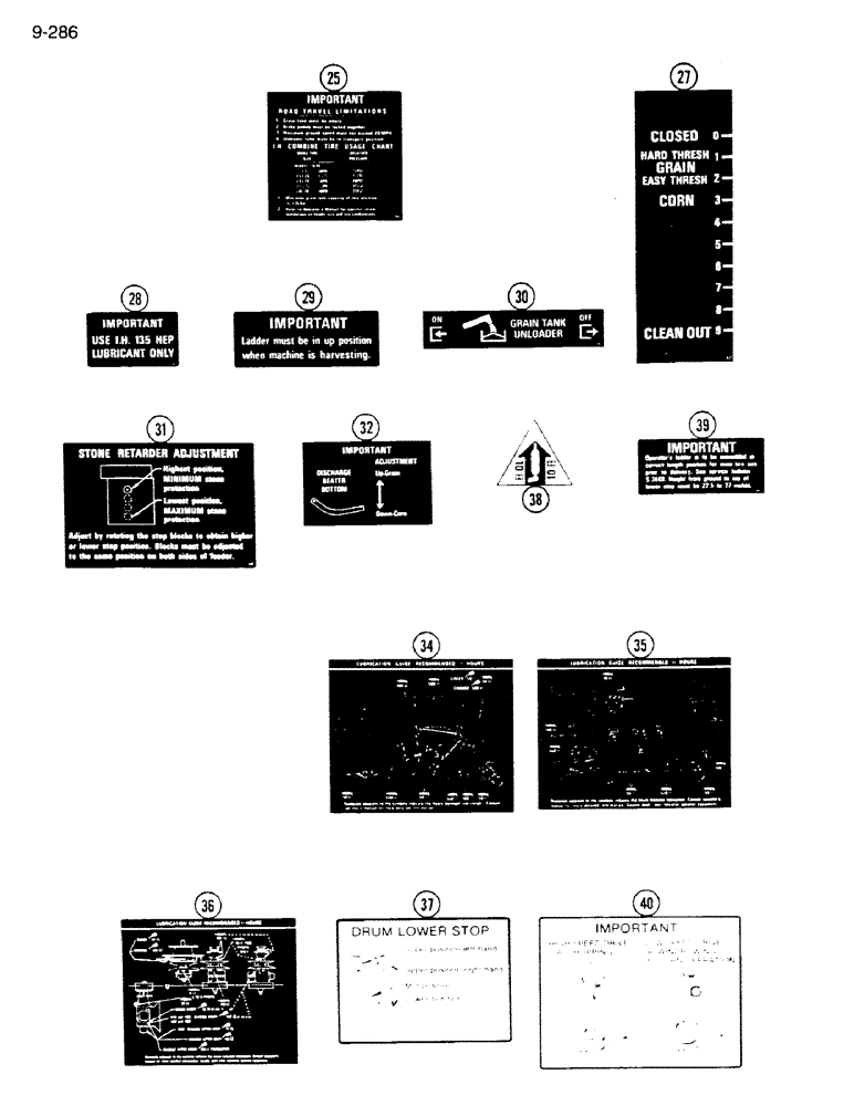 Схема запчастей Case IH 1620 - (9-286) - DECALS (CONTD) (12) - CHASSIS