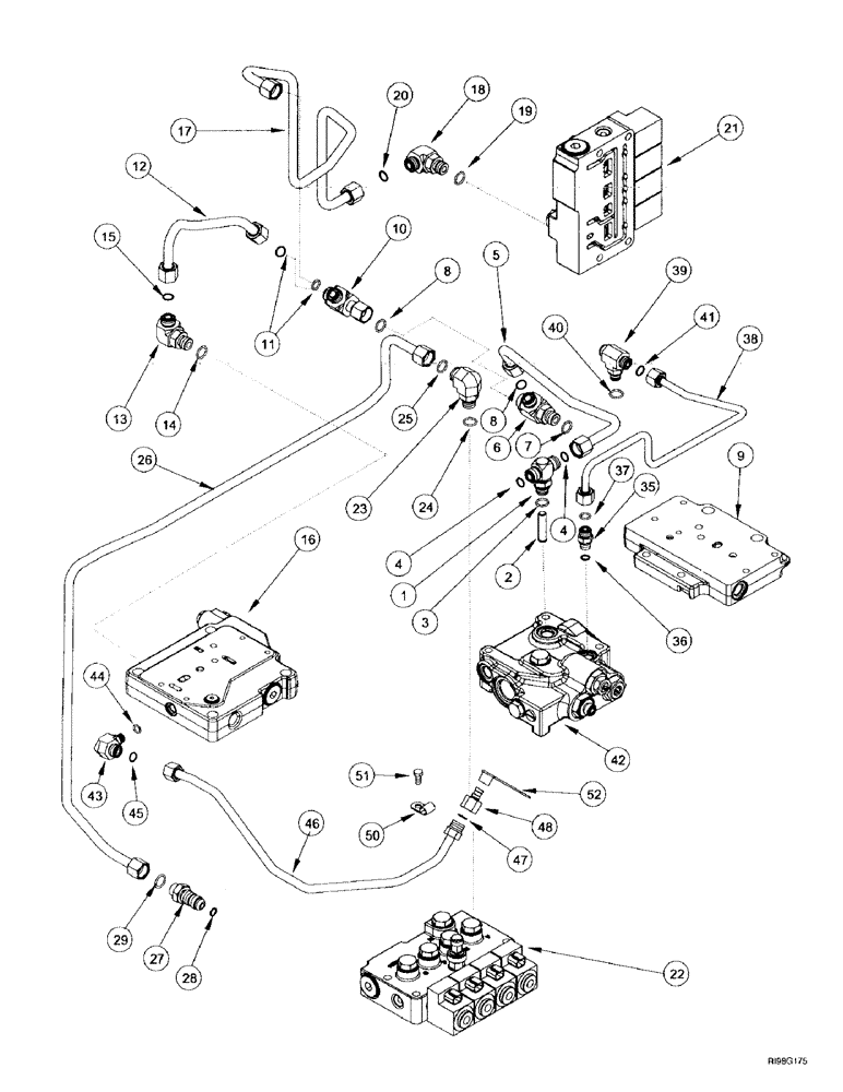 Схема запчастей Case IH MX220 - (8-016) - HYDRAULIC SYSTEM, TRANSMISSION CONTROL (08) - HYDRAULICS