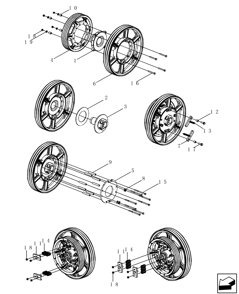 Схема запчастей Case IH 7130 - (60.150.14[01]) - CLUTCH, FEEDER CONVEYOR WITH ROCK TRAP (60) - PRODUCT FEEDING