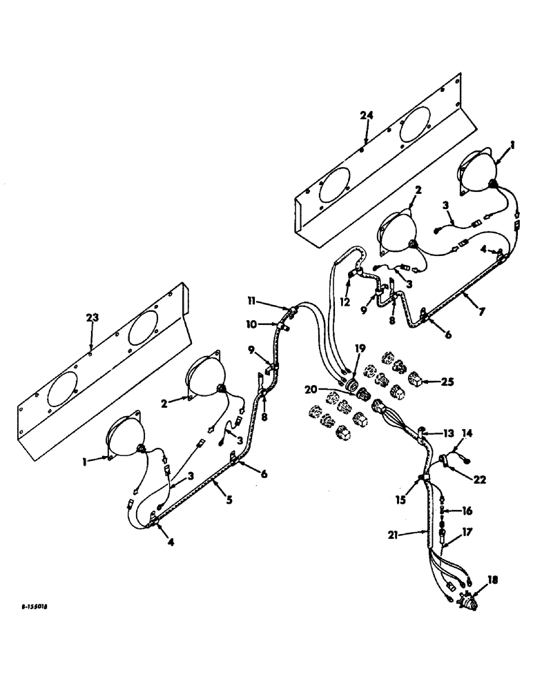 Схема запчастей Case IH 4156 - (G-10) - ELECTRICAL SYSTEM, SIDE HEAD LIGHTS, IN FENDERS (06) - ELECTRICAL SYSTEMS
