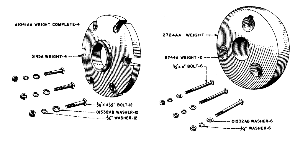 Схема запчастей Case IH LA-SERIES - (063) - REAR WHEEL WEIGHTS FOR C4947A OR B5231A WHEELS (09) - CHASSIS