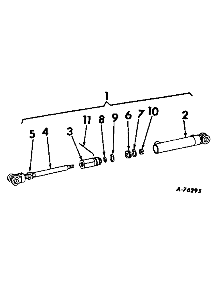 Схема запчастей Case IH 315 - (F-28) - HYDRAULICS SYSTEM, PROPULSION CONTROL CYLINDER, NOT HYDROSTATIC GROUND DRIVE (07) - HYDRAULIC SYSTEM