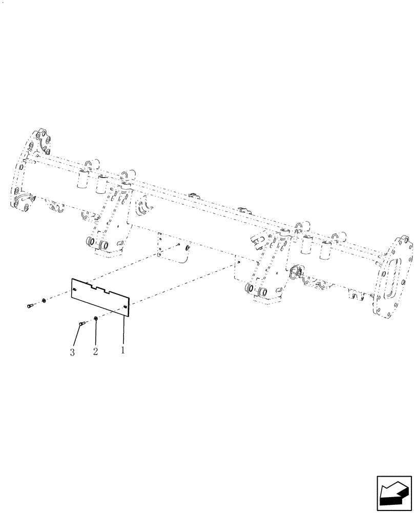 Схема запчастей Case IH 9230 - (90.118.45) - SHIELD, FRONT AXLE (90) - PLATFORM, CAB, BODYWORK AND DECALS