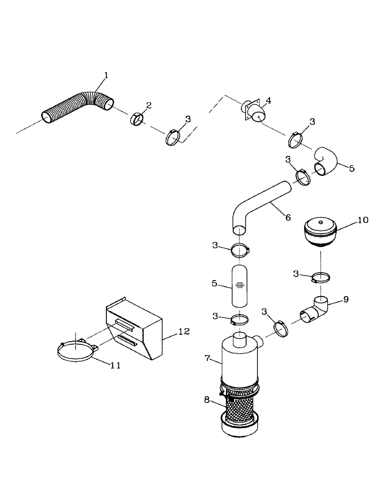 Схема запчастей Case IH 7700 - (A13-02) - AIR CONDITIONER AIR CLEANER, LOW CLEARANCE Mainframe & Functioning Components