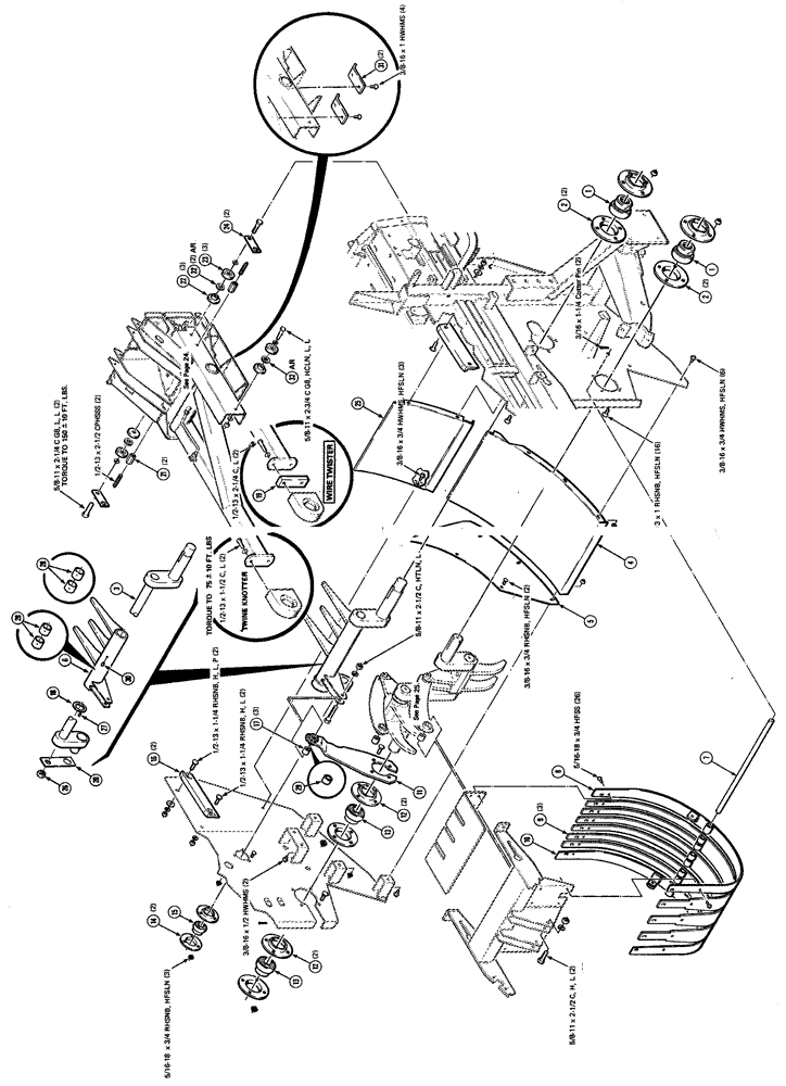 Схема запчастей Case IH 8540 - (22) - FEEDER CHARGE ASSEMBLY (13) - FEEDER