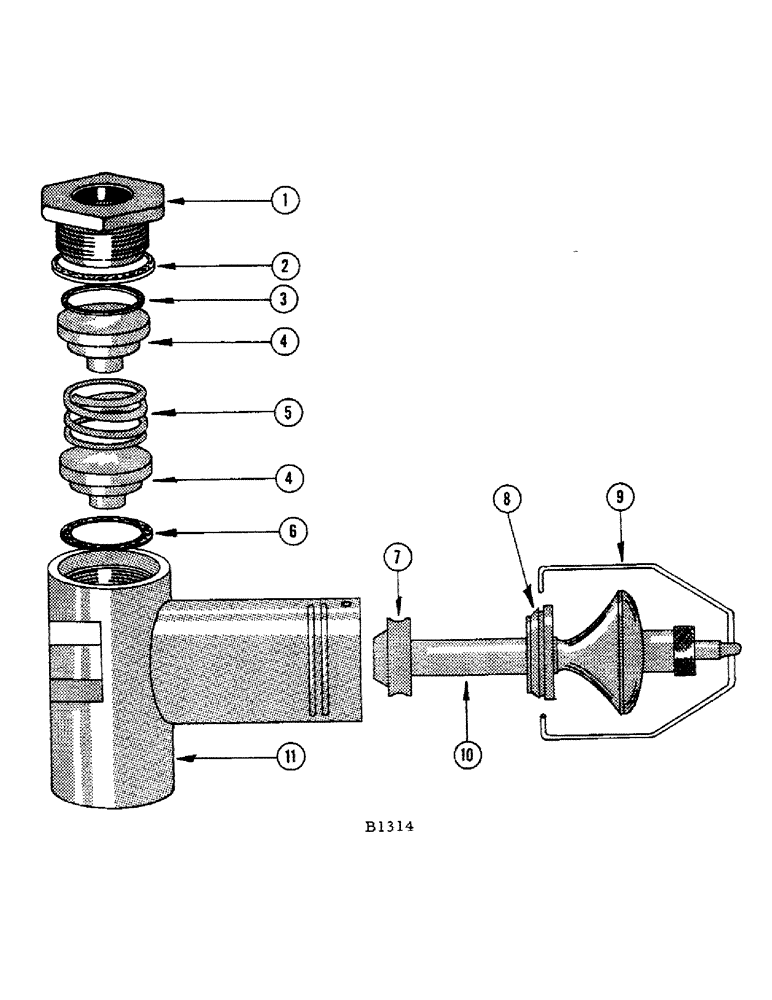 Схема запчастей Case IH 1010 - (434) - A301 D-F ENGINE, F78081 HAND FUEL PRIMER PUMP (10) - ENGINE