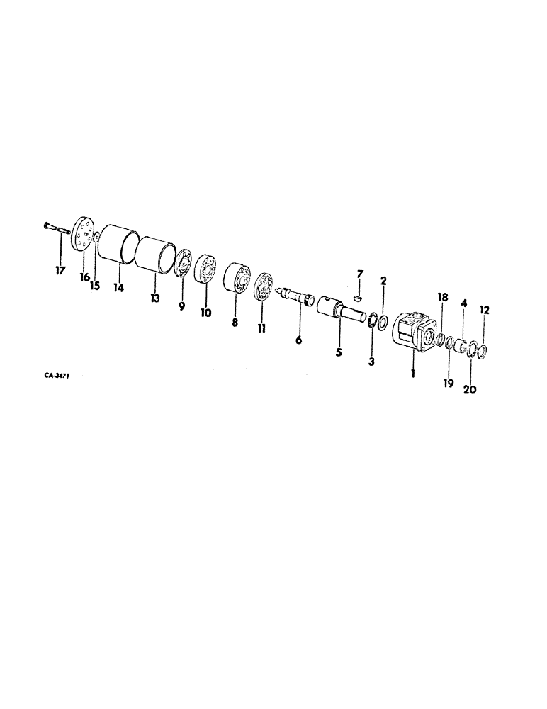 Схема запчастей Case IH 8 - (E-8) - HYDRAULIC MOTOR / HYDRAULIC EQUIPMENT 