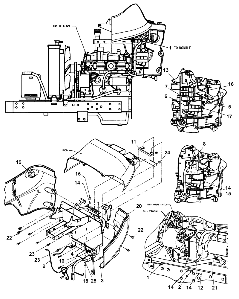 Схема запчастей Case IH DX45 - (06.03.01) - MAIN HARNESS (06) - ELECTRICAL SYSTEMS