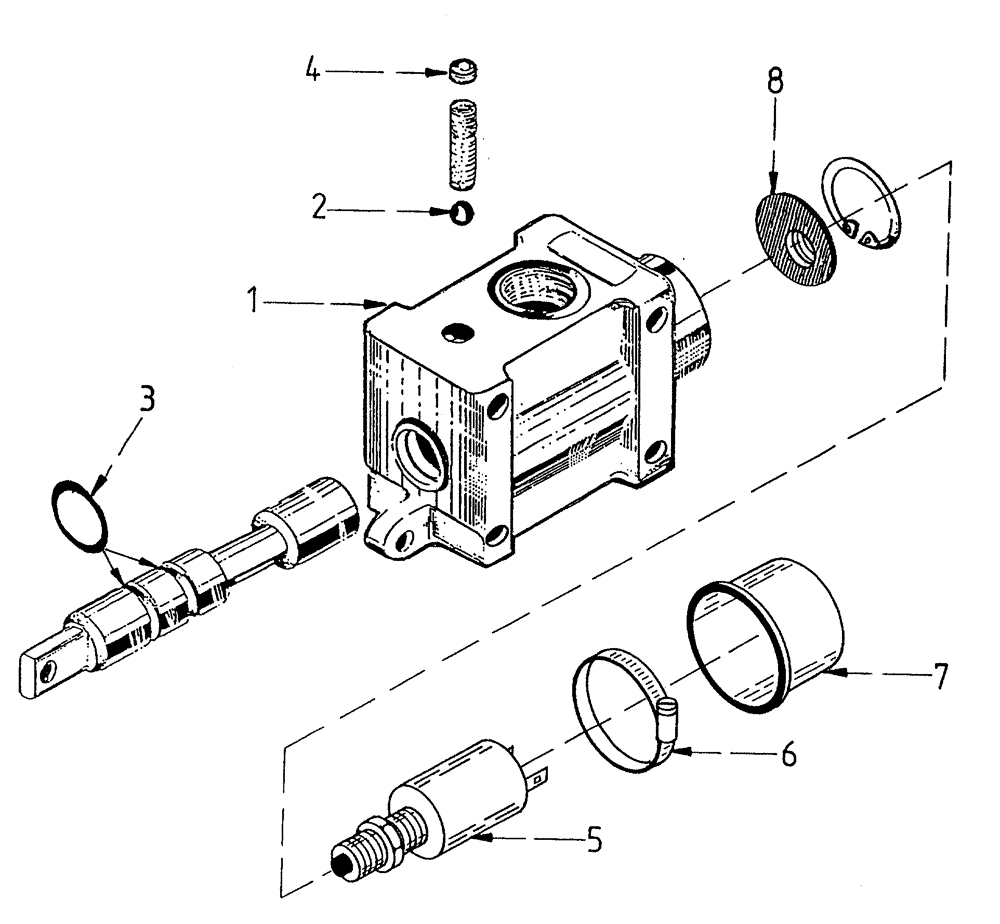 Схема запчастей Case IH 7700 - (B04[35]) - HYDRAULIC VALVE, HIGH/LOW SPEED Hydraulic Components & Circuits