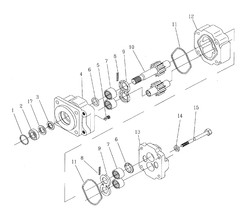 Схема запчастей Case IH 7700 - (B03[13]) - HYDRAULIC MOTOR M50A Hydraulic Components & Circuits