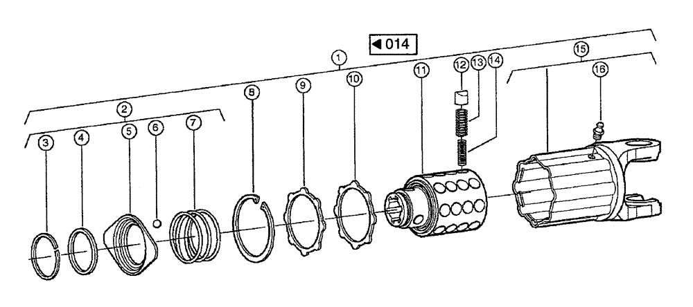 Схема запчастей Case IH 683 - (0015) - STAR RATCHET (MG6F) (58) - ATTACHMENTS/HEADERS