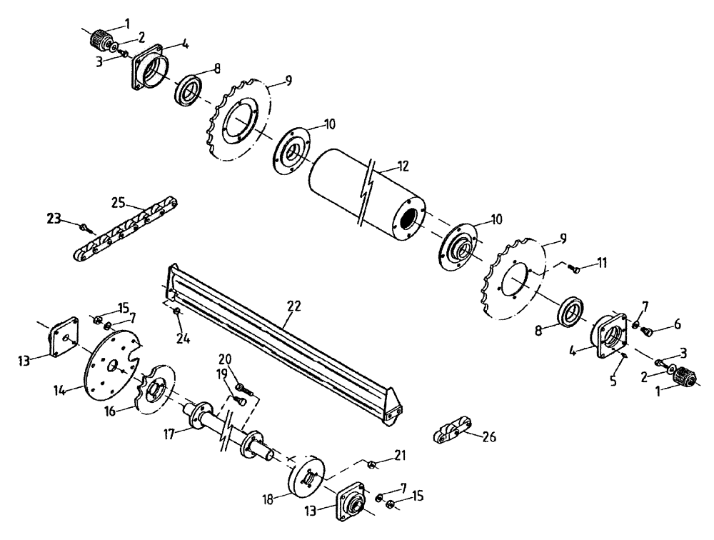 Схема запчастей Case IH 7700 - (A03[40A]) - ELEVATOR DRIVE Mainframe & Functioning Components