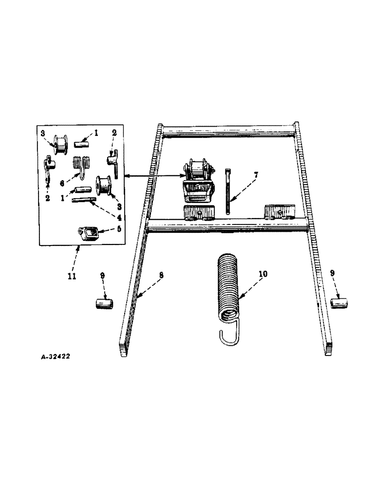 Схема запчастей Case IH 251 - (X-06) - REAR FRAME 
