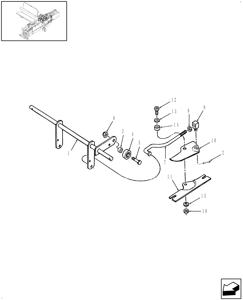 Схема запчастей Case IH SB551 - (68.180.08) - TWINE FINGER & LEVER (68) - TYING/WRAPPING