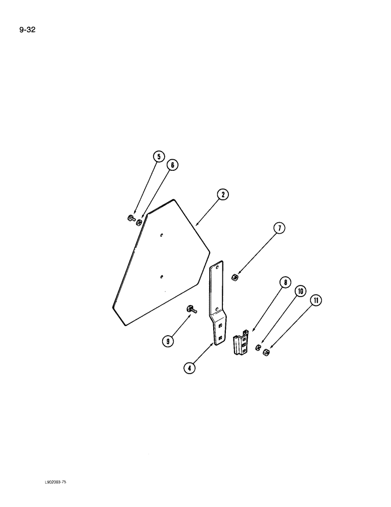 Схема запчастей Case IH 3206 - (9-32) - SMV EMBLEM (09) - CHASSIS/ATTACHMENTS