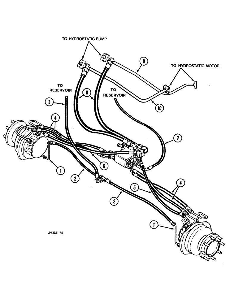 Схема запчастей Case IH 1680 - (1-024) - PICTORIAL INDEX, POWER GUIDE AXLE SYSTEM (00) - PICTORIAL INDEX