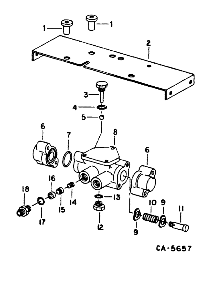 Схема запчастей Case IH 1440 - (10-46) - HYDRAULICS, STEERING VALVE, S/N 20000 AND BELOW (07) - HYDRAULICS