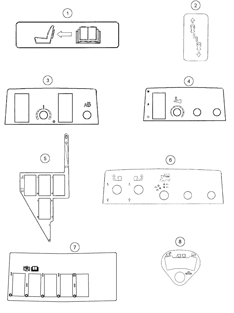 Схема запчастей Case IH CPX610 - (09F-18) - DECALS - CAB (12) - CHASSIS