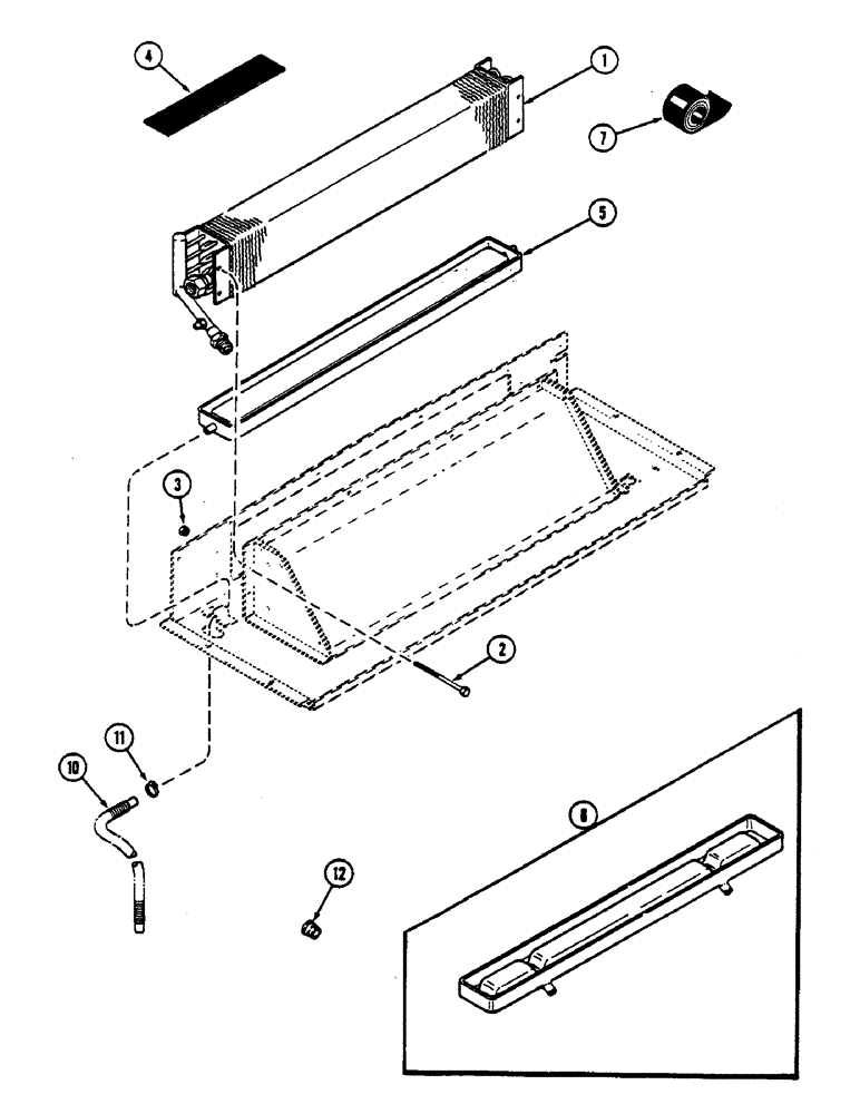 Схема запчастей Case IH 2590 - (9-396) - CAB, AIR CONDITIONING EVAPORATOR, CAB SERIAL NUMBER 12029327 AND AFTER (09) - CHASSIS/ATTACHMENTS