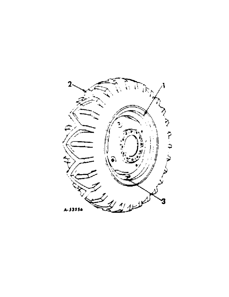 Схема запчастей Case IH 60 - (D-18[A]) - PNEUMATIC WHEEL 