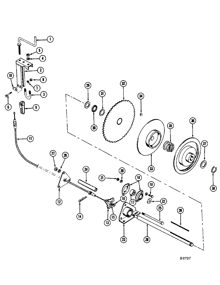 Схема запчастей Case IH 960 - (023A) - REMOTE CONTROLLED V. S. REEL DRIVE (58) - ATTACHMENTS/HEADERS