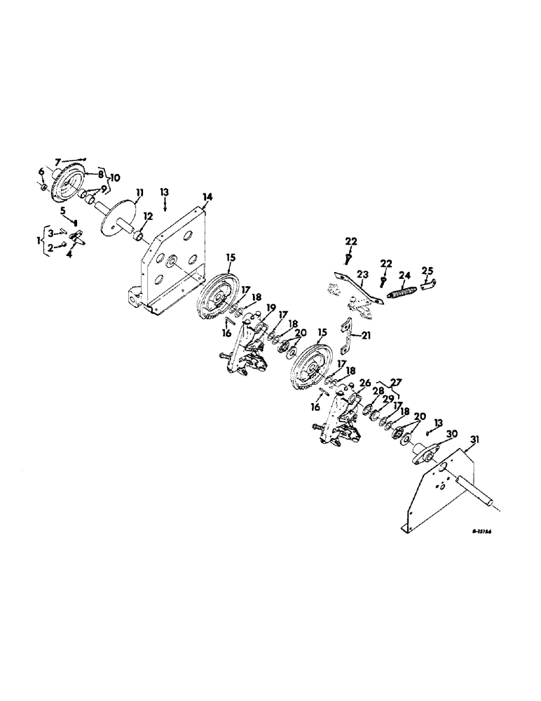 Схема запчастей Case IH 420 - (D-29) - KNOTTER AND RELATED PARTS, SERIAL NUMBER 002663 AND UP 