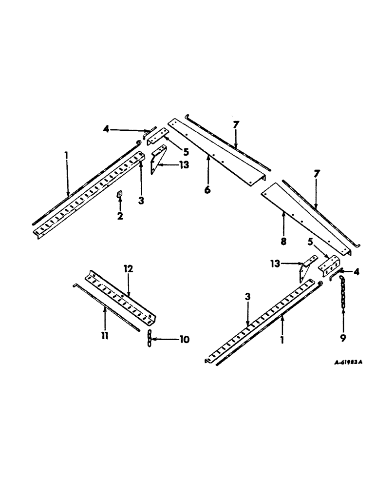 Схема запчастей Case IH 28 - (D-10) - SAFETY CHAIN GUARD 