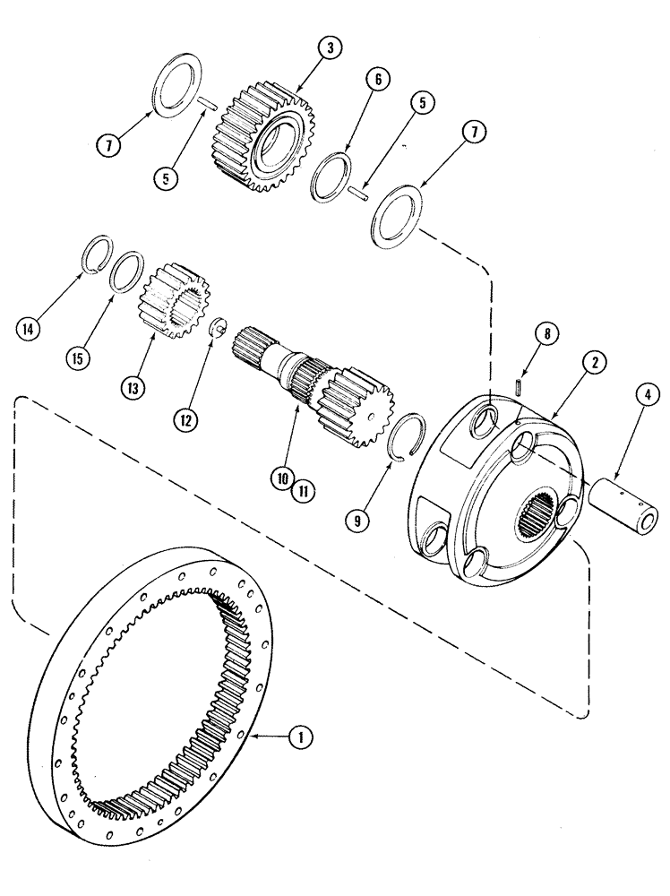 Схема запчастей Case IH MX240 - (06-29) - REAR AXLE PLANETARY, MX200, MX220, MX240 (06) - POWER TRAIN