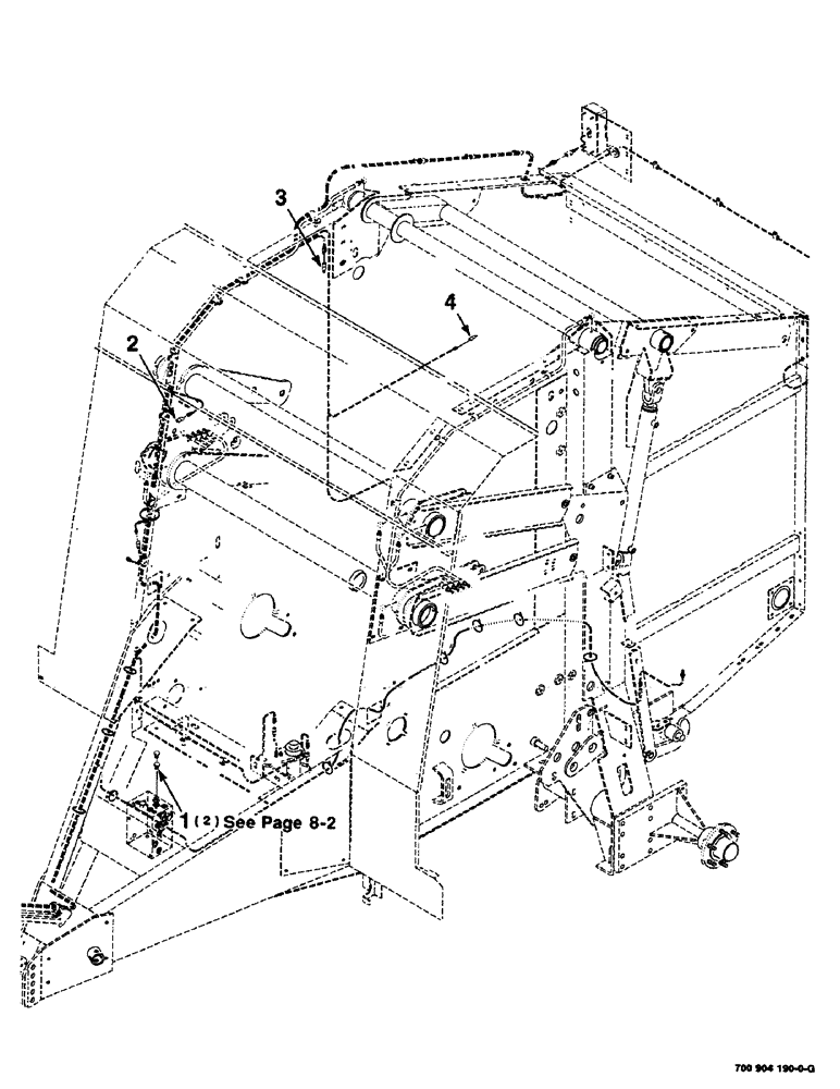 Схема запчастей Case IH 8435 - (4-18) - ELECTRICAL COMPONENTS WITHOUT EJECTOR AND MONITOR (06) - ELECTRICAL