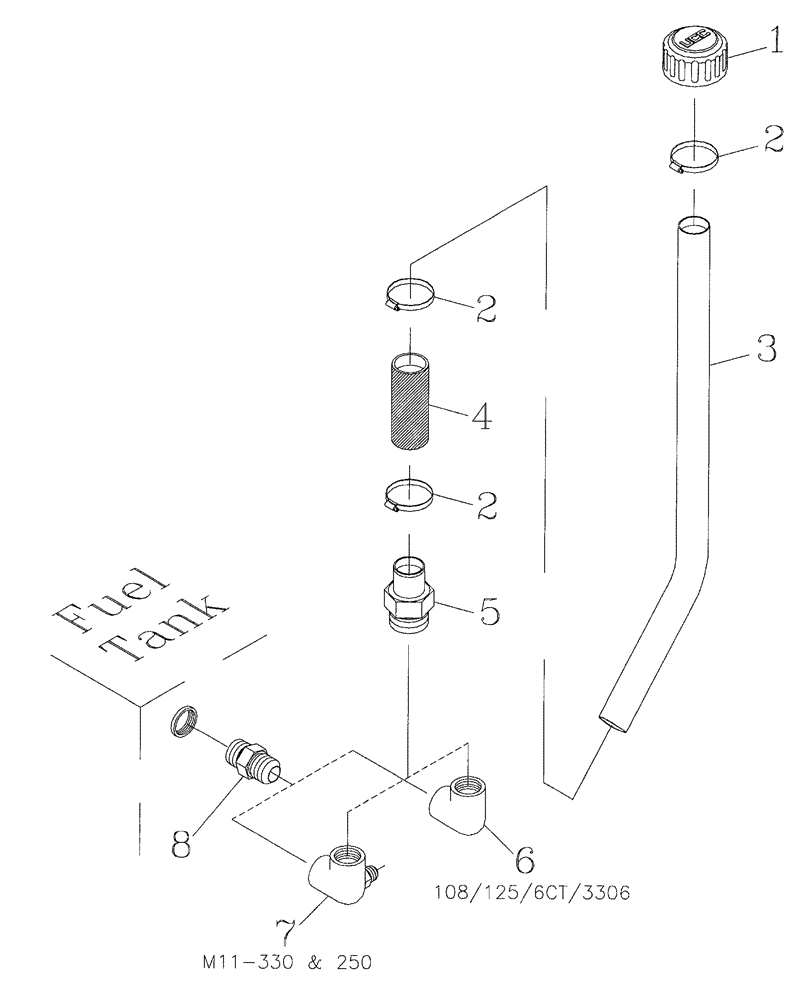 Схема запчастей Case IH 7700 - (C01[12]) - FUEL TANK BREATHER Engine & Engine Attachments