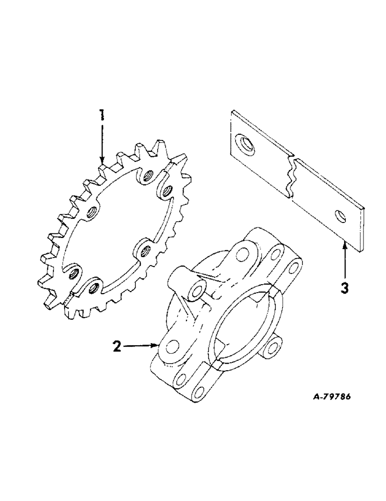 Схема запчастей Case IH 617 - (V-15[A]) - COMPLETING PACKAGE DRIVE SPROCKET AND RELOCATOR BAR 