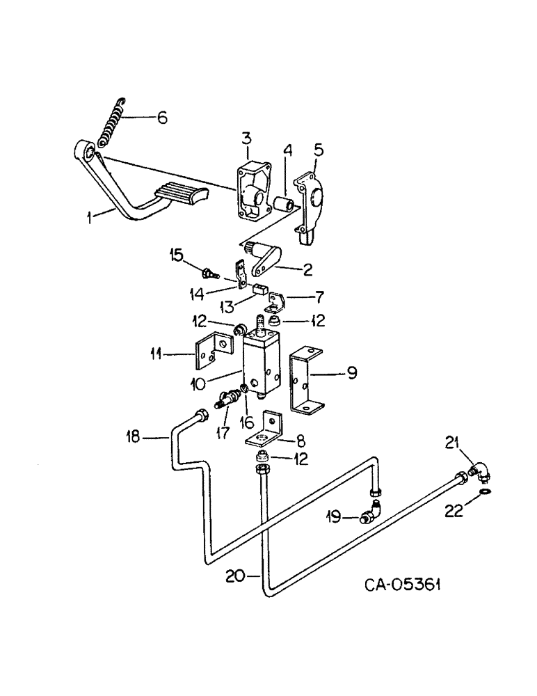 Схема запчастей Case IH HYDRO 186 - (07-13) - DRIVE TRAIN, FOOT-N-INCH CONTROLS (04) - Drive Train