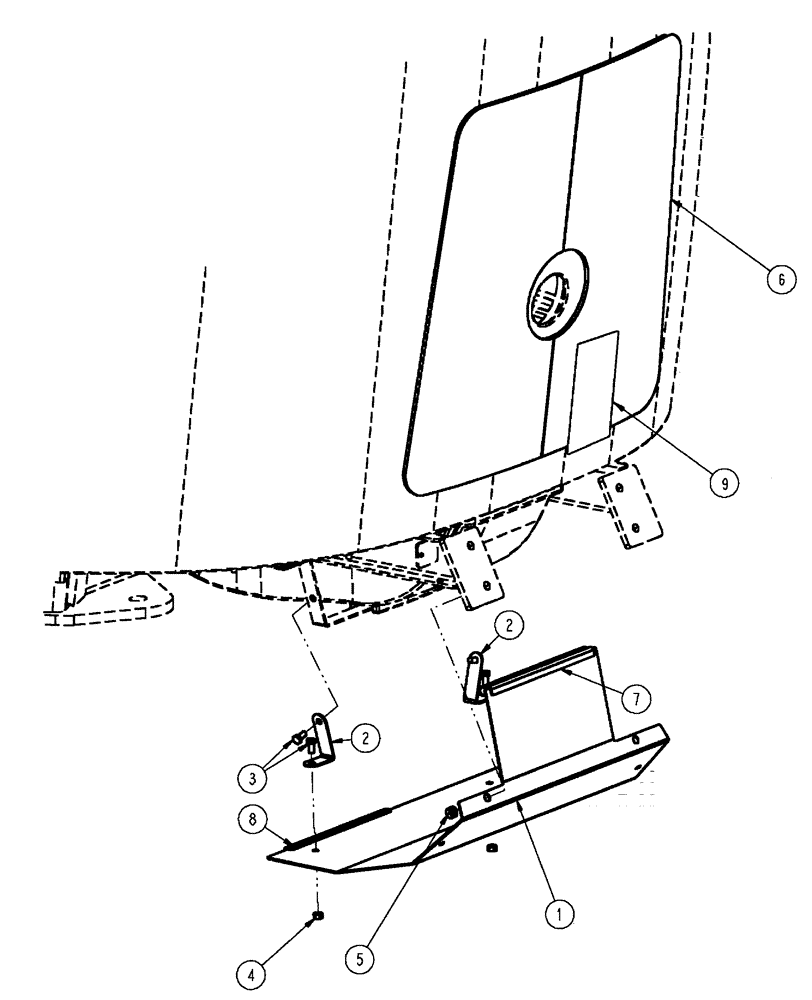 Схема запчастей Case IH FLX4510 - (01-006) - HEAT SHIELD GROUP (10) - CAB
