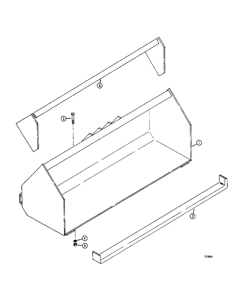 Схема запчастей Case IH 1500-SERIES - (088) - LOADER BUCKETS, UTILITY BUCKETS (82) - FRONT LOADER & BUCKET