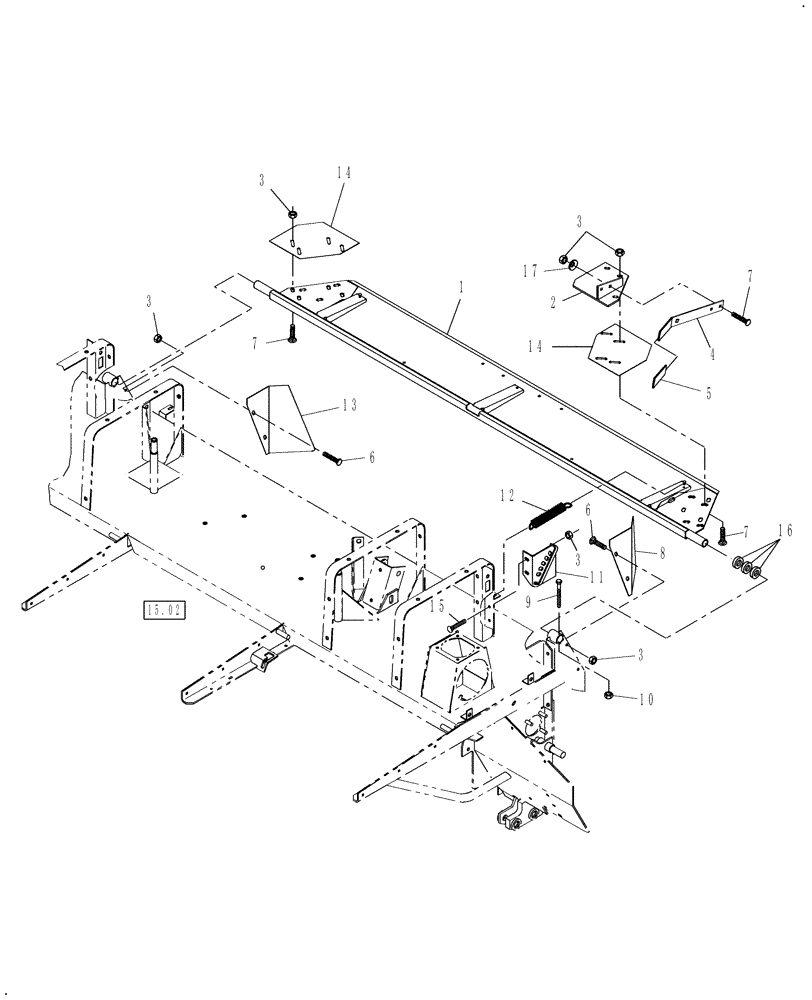 Схема запчастей Case IH DCX131F - (08.05/01) - SWATHGATE (08) - SHEET METAL