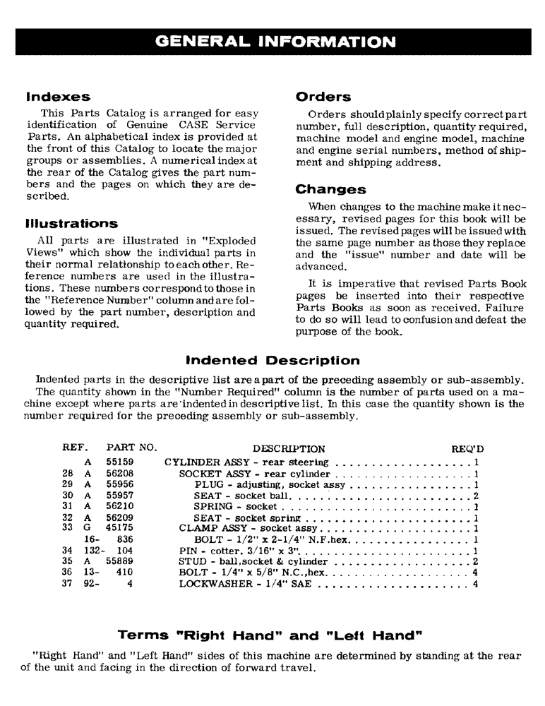 Схема запчастей Case IH MA - (02) - GENERAL INFORMATION 